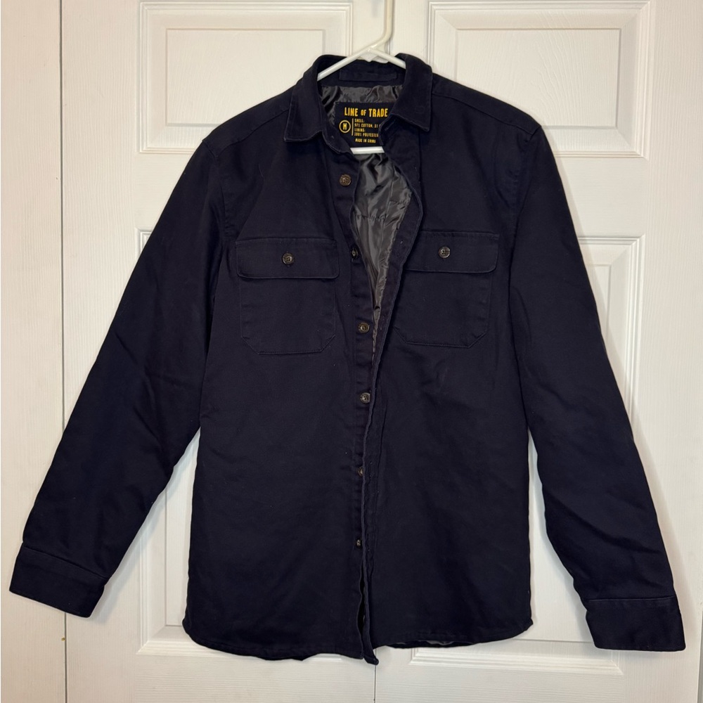 Line of Trade Insulated work Shirt. Navy Blue  Med